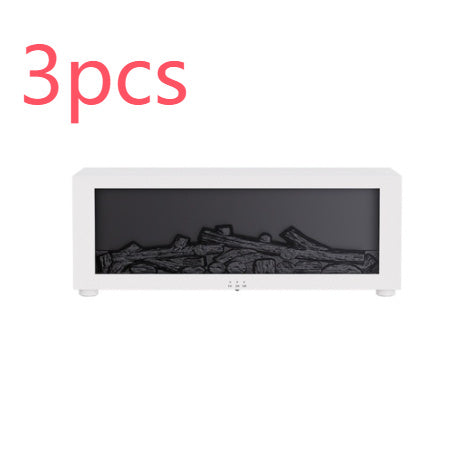 Flame Effect Humidifier – Colorful Aromatherapy Diffuser with Large Fog Volume & 3D Fireplace Design