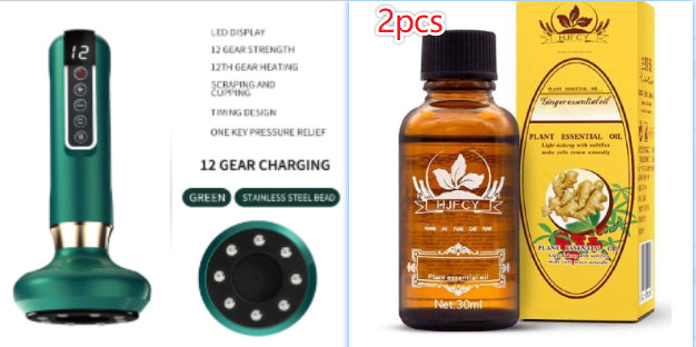 Electric Vacuum Cupping Massager – Anti-Cellulite Suction Gua Sha Device for Body Slimming & Fat Burning