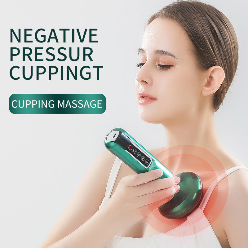 Electric Vacuum Cupping Massager – Anti-Cellulite Suction Gua Sha Device for Body Slimming & Fat Burning