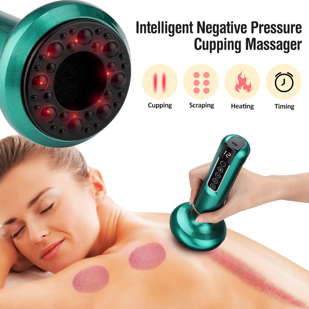 Electric Vacuum Cupping Massager – Anti-Cellulite Suction Gua Sha Device for Body Slimming & Fat Burning