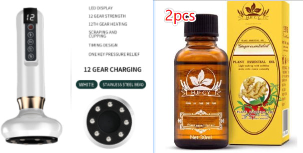 Electric Vacuum Cupping Massager – Anti-Cellulite Suction Gua Sha Device for Body Slimming & Fat Burning